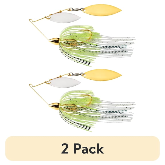 (2 pack) War Eagle Screamin Eagle Gold Frame Double Willow Spinnerbaits Spot Remover 1/2 oz.