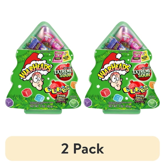 (2 pack) Warheads Sour Filled Candy Tree, 3oz