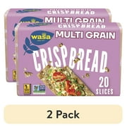 (2 pack) Wasa Multi Grain Crispbread, Multigrain Crackers, Non-GMO Ingredients, Fat Free, 9.7 oz