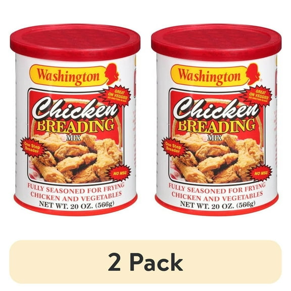 (2 pack) Washington Chicken Breading Mix, Seasoning, 20 oz Canister