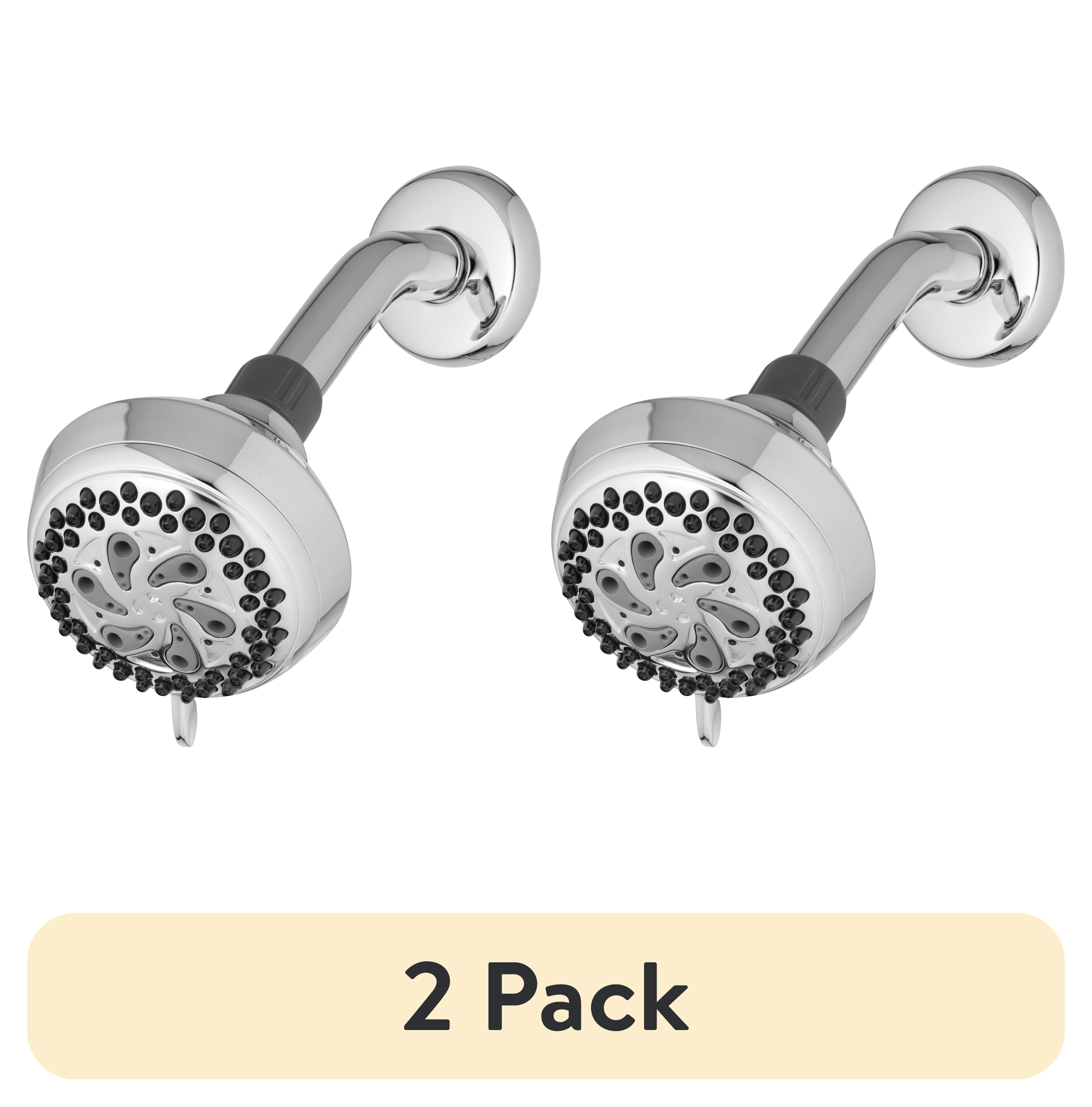 (2 pack) Waterpik 6-Mode Powerspray+ Fixed Mount Shower, Chrome 1.8 GPM VSA-623E