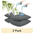 thumbnail image 1 of (2 pack) Waterproof Pillow Protectors with Zipper Queen Size,Bamboo Zippered Pillow Case Protector, Bed Bedbugs Pillow Case Cover Prevent Dust Mites and Allergens (2 Packs, Gray), 1 of 8