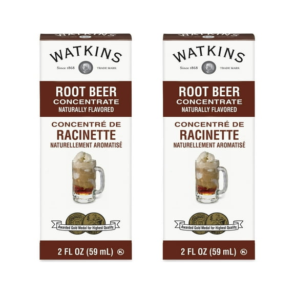 (2 pack) Watkins Beer Root Concentrate, 2 oz (Shelf Stable/Ambient, Plastic Container)