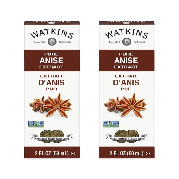 (2 pack) Watkins Pure Anise Extract, 2 fl oz (Shelf Stable Liquid)