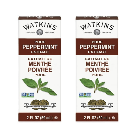 (2 pack) Watkins Pure Peppermint Extract (Liquid), 2 fl oz