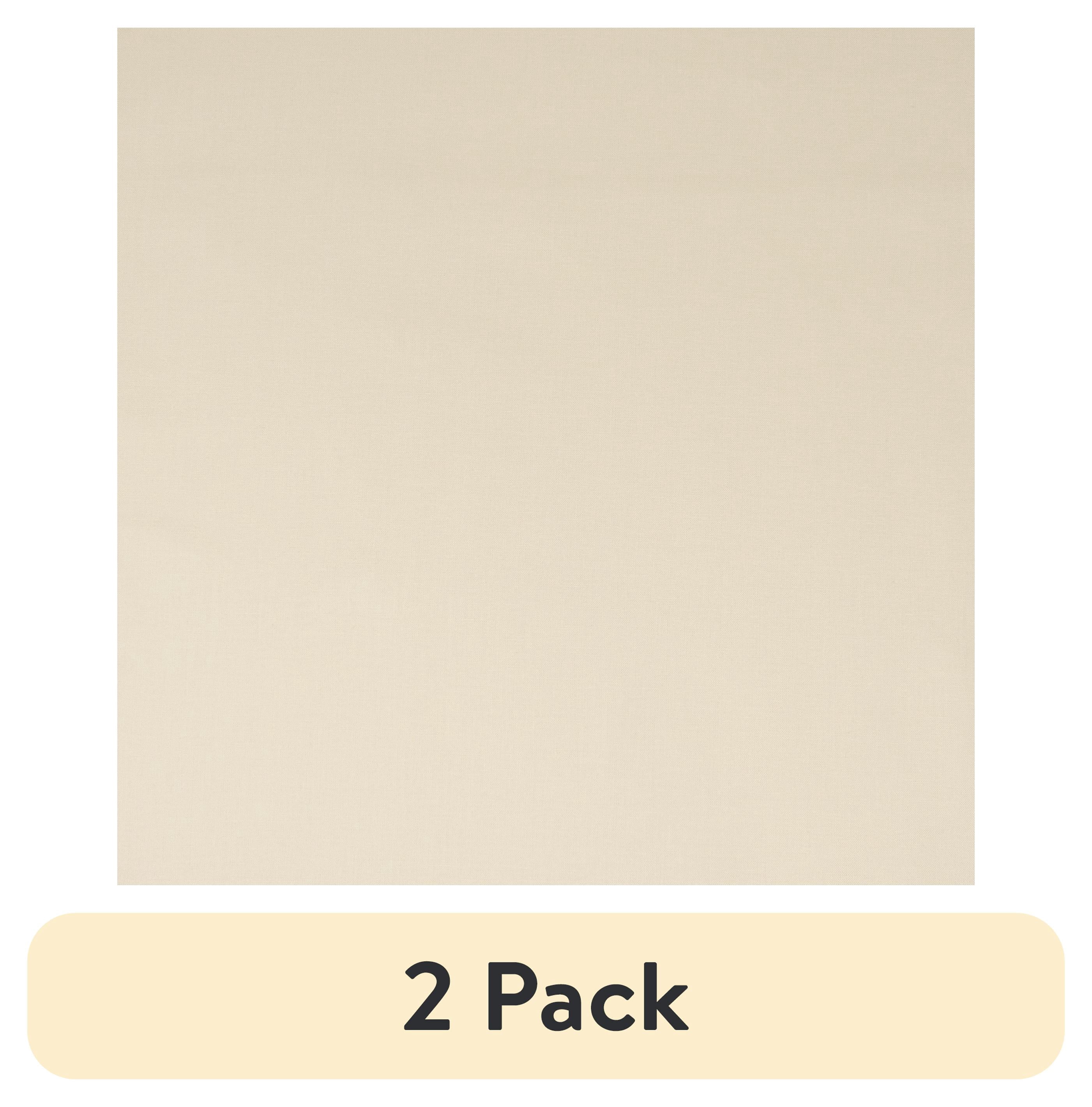 (2 pack) Waverly Inspirations 2 Yard Cut 100% Cotton Solids Fabric, Ecru, 44" Wide for Quilting & Sewing