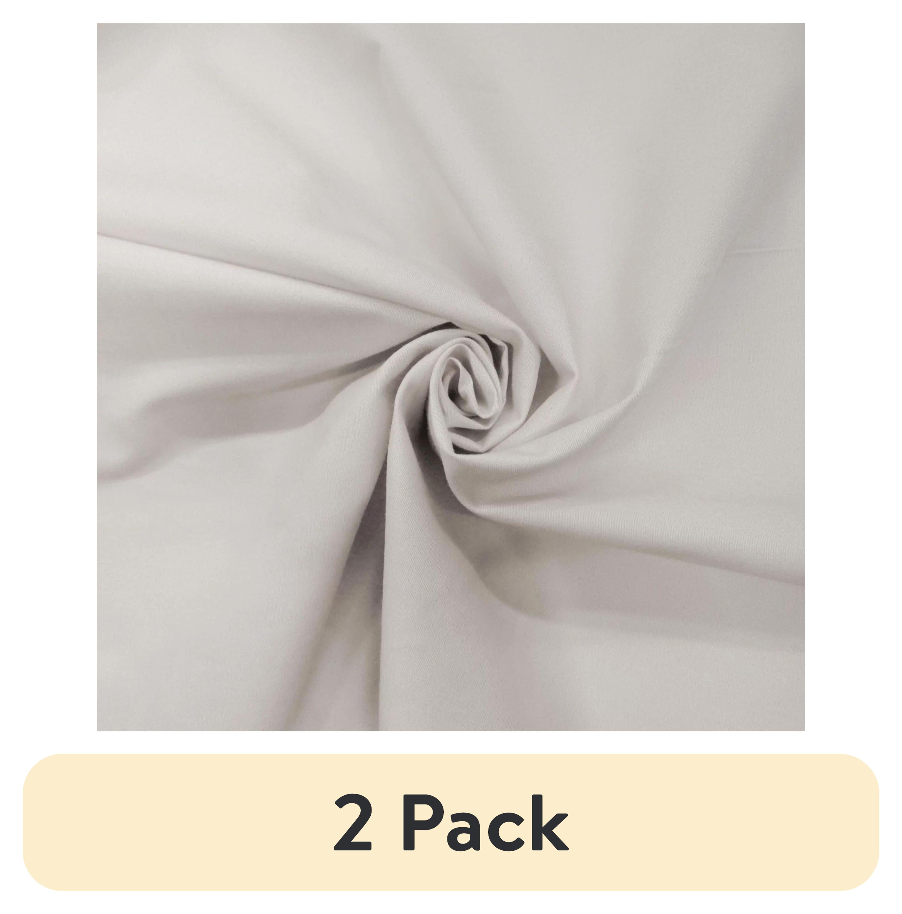 (2 pack) Waverly Inspirations 2 Yard Cut 100% Cotton Solid Fabric, Dove, 44" Wide for Quilting & Sewing