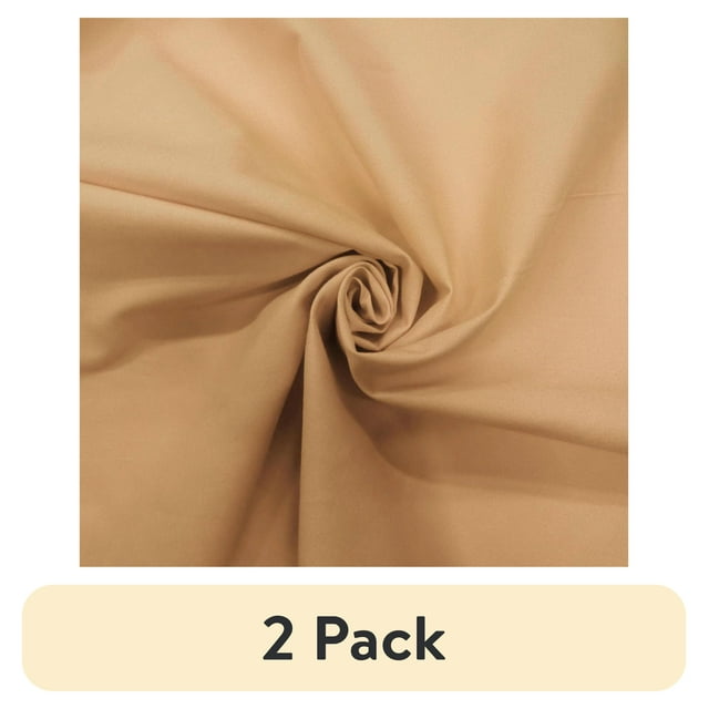 (2 pack) Waverly Inspirations (2 Yard Cut) Cotton Solid, Tan.