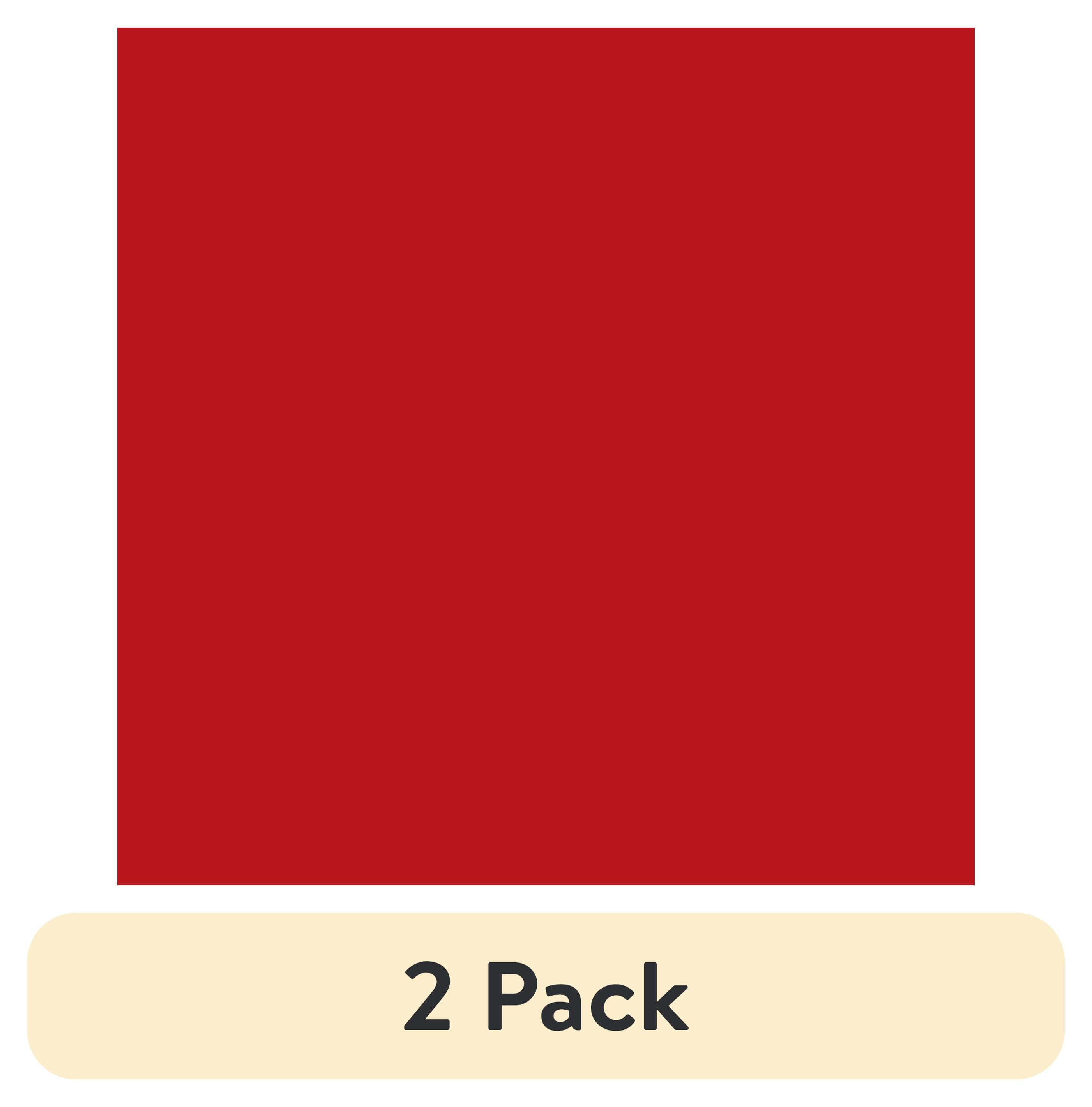 (2 pack) Waverly Inspirations 1 Yard Cut 100% Cotton Solid Fabric, Poppy, 44" Wide for Quilting & Sewing