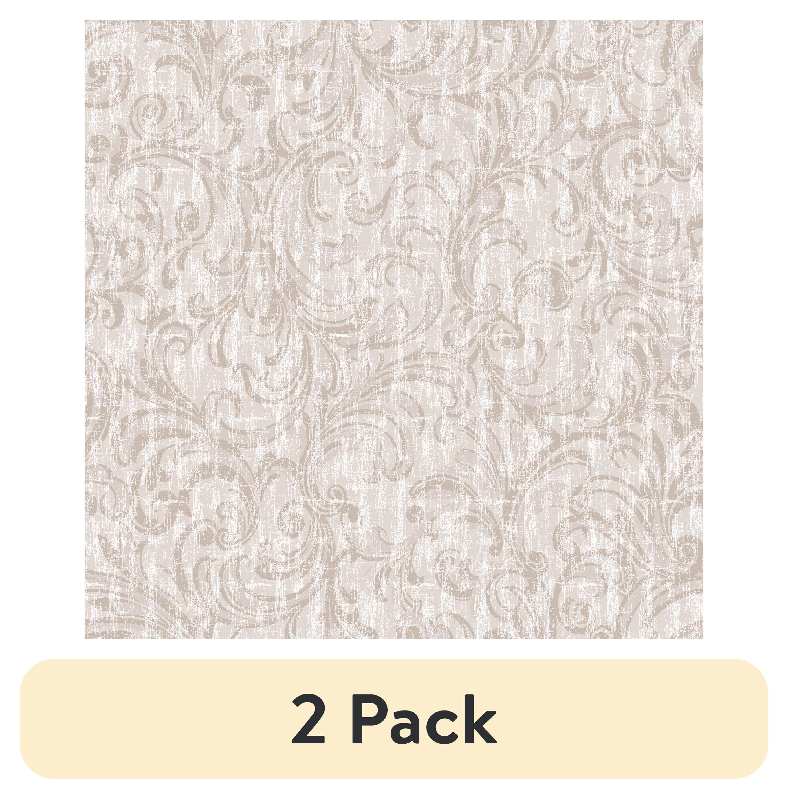 (2 pack) Waverly Inspirations 1 Yard Precut 100% Cotton Prints Fabric Dancing Scrolls Neutral 44" Wide for Quilting & Sewing