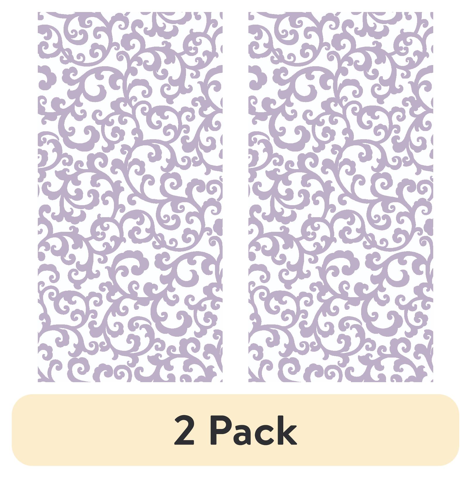 (2 pack) Waverly Inspirations 1 Yard Precut 100% Cotton Prints Fabric Mini Scroll Cw4 Wisteria 44" Wide for Quilting & Sewing