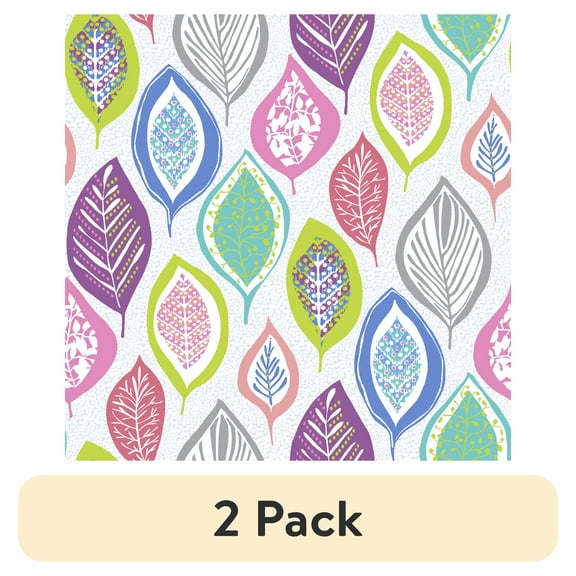 (2 pack) Waverly Inspirations 1 Yard Cut 100% Cotton Prints Fabric Organic Leaves 44" Wide for Quilting & Sewing