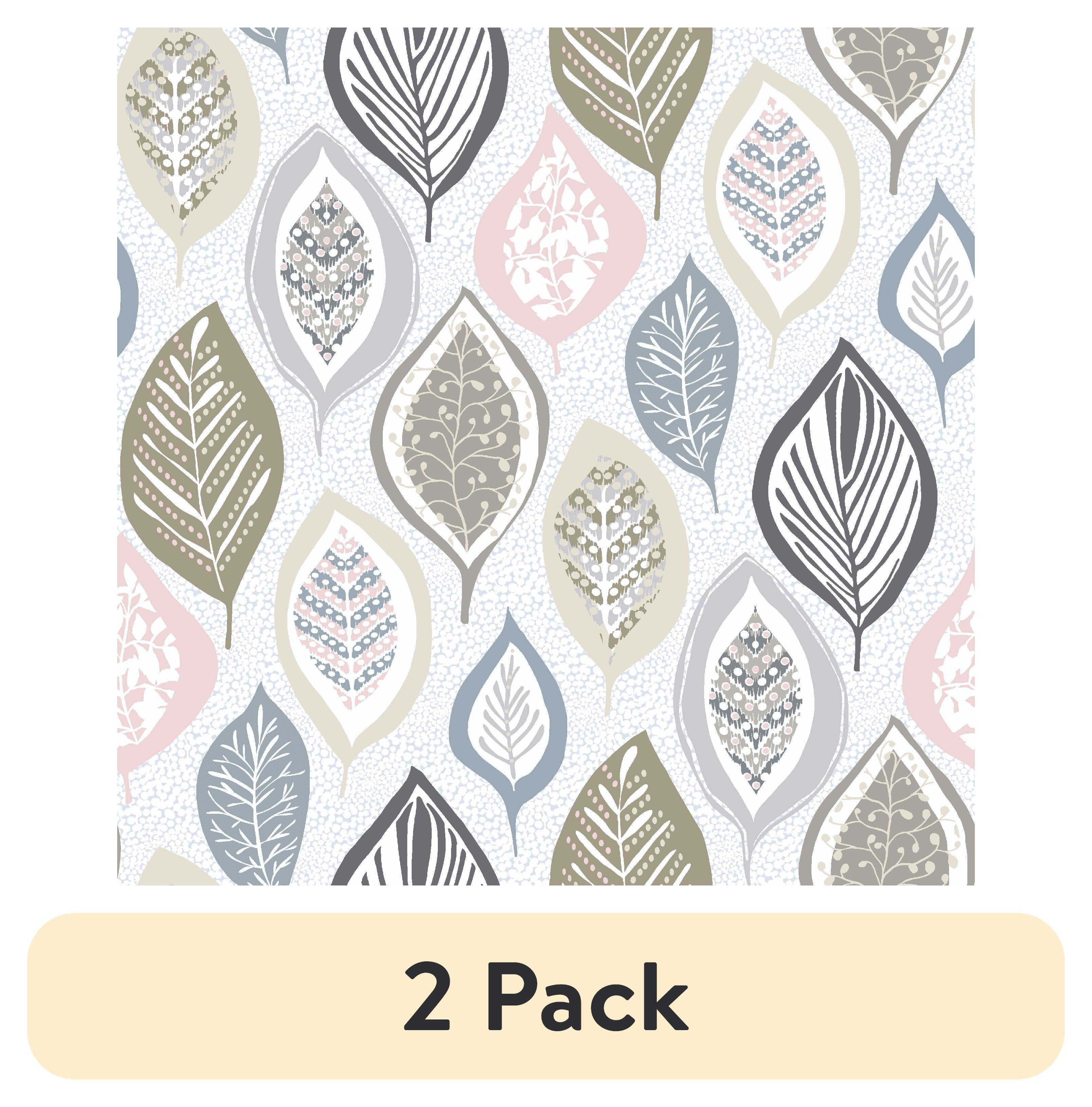 (2 pack) Waverly Inspirations 1 Yard Cut 100% Cotton Prints Fabric Organic Leaves Neutral 44" Wide for Quilting & Sewing