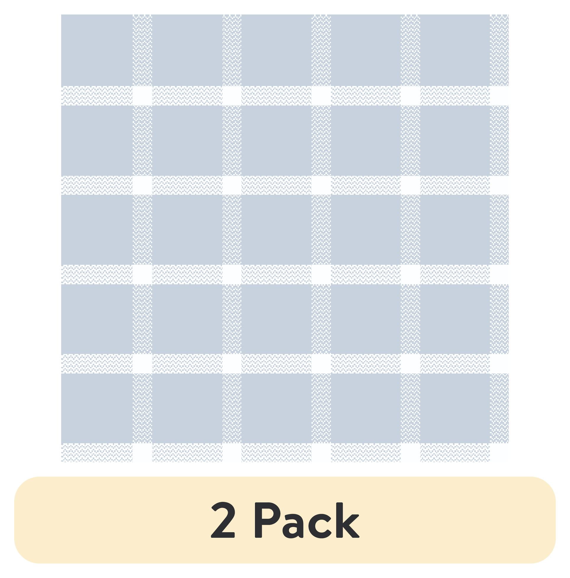 (2 pack) Waverly Inspirations 1 Yard Cut 100% Cotton Prints Fabric Picnic Plaid Rev Silver 44\" Wide for Quilting & Sewing