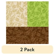 (2 pack) Waverly Inspirations 44" x 1 Yard Cotton Sweden Vineyard Sewing & Craft Fabric Precut, Green
