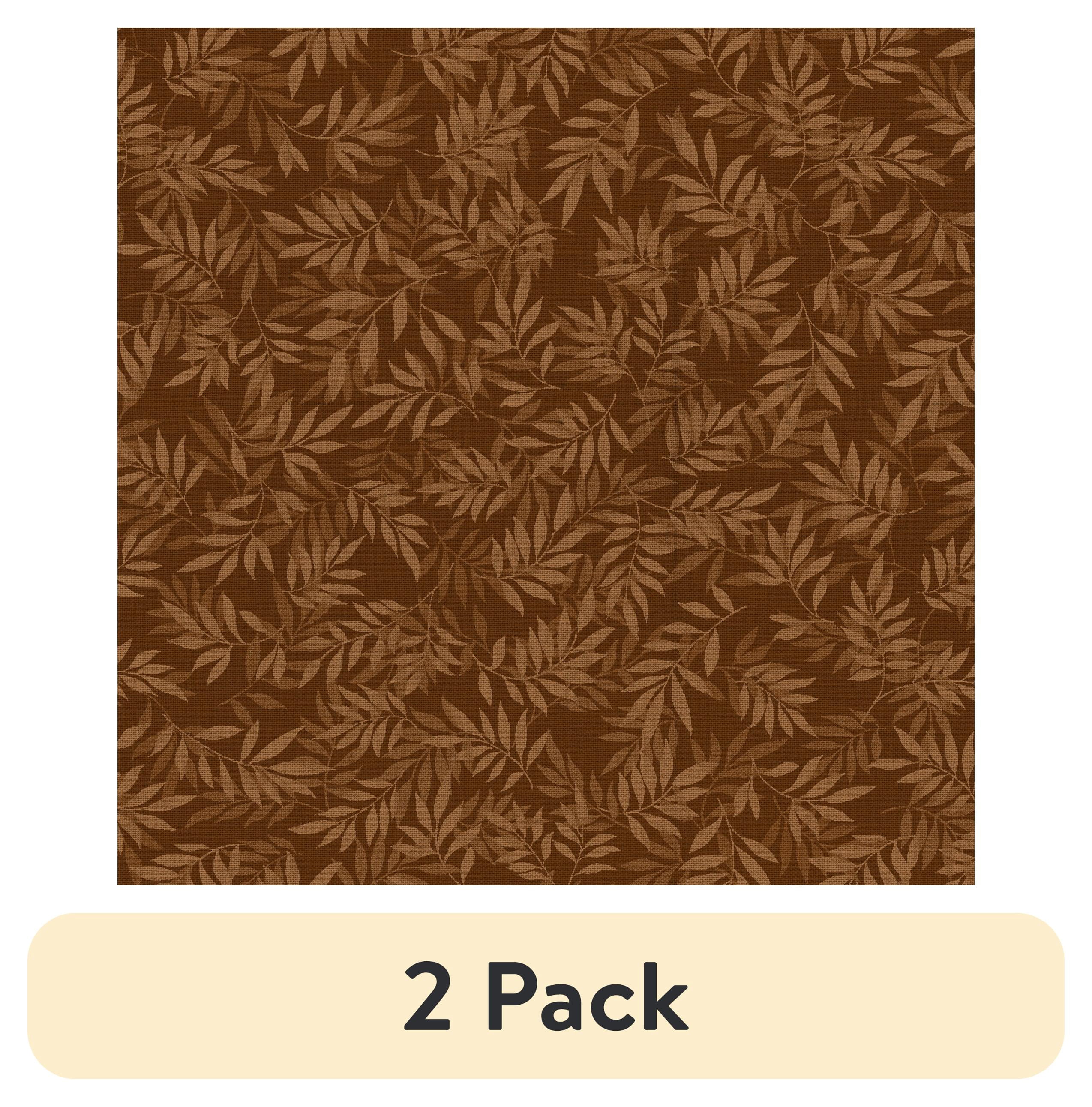 (2 pack) Waverly Inspirations 1 Yard 100% Cotton Sweden Vineyard, Toffee, 44" Wide for Quilting & Sewing