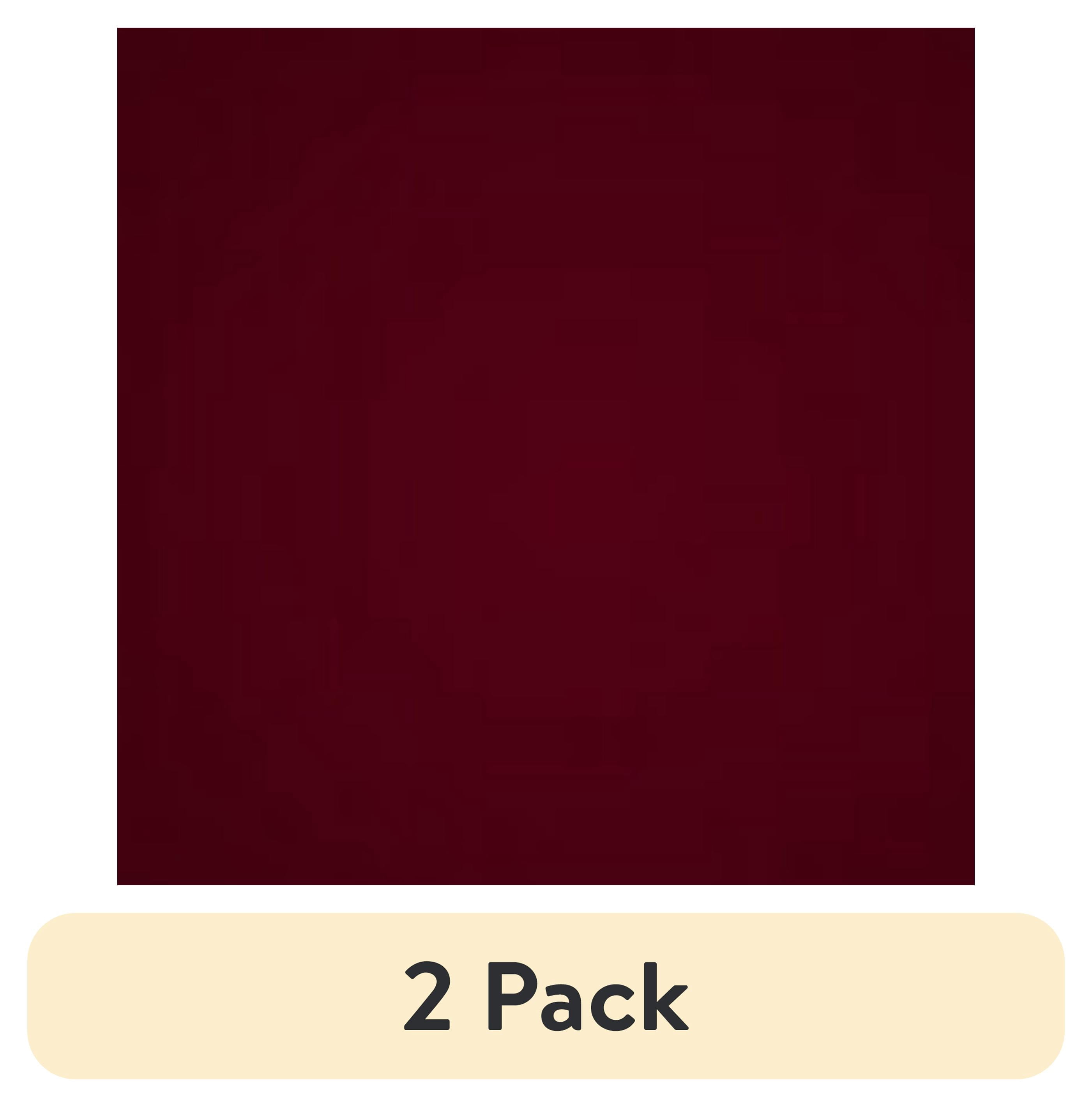 (2 pack) Waverly Inspirations 1 Yard Cut 100% Cotton Solid Fabric, Merlot, 44" Wide for Quilting & Sewing