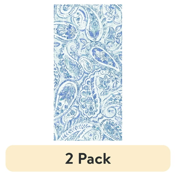 (2 pack) Waverly Inspirations 1 Yard Cut 100% Cotton Prints Fabric Paisley Swirl 44" Wide for Quilting & Sewing