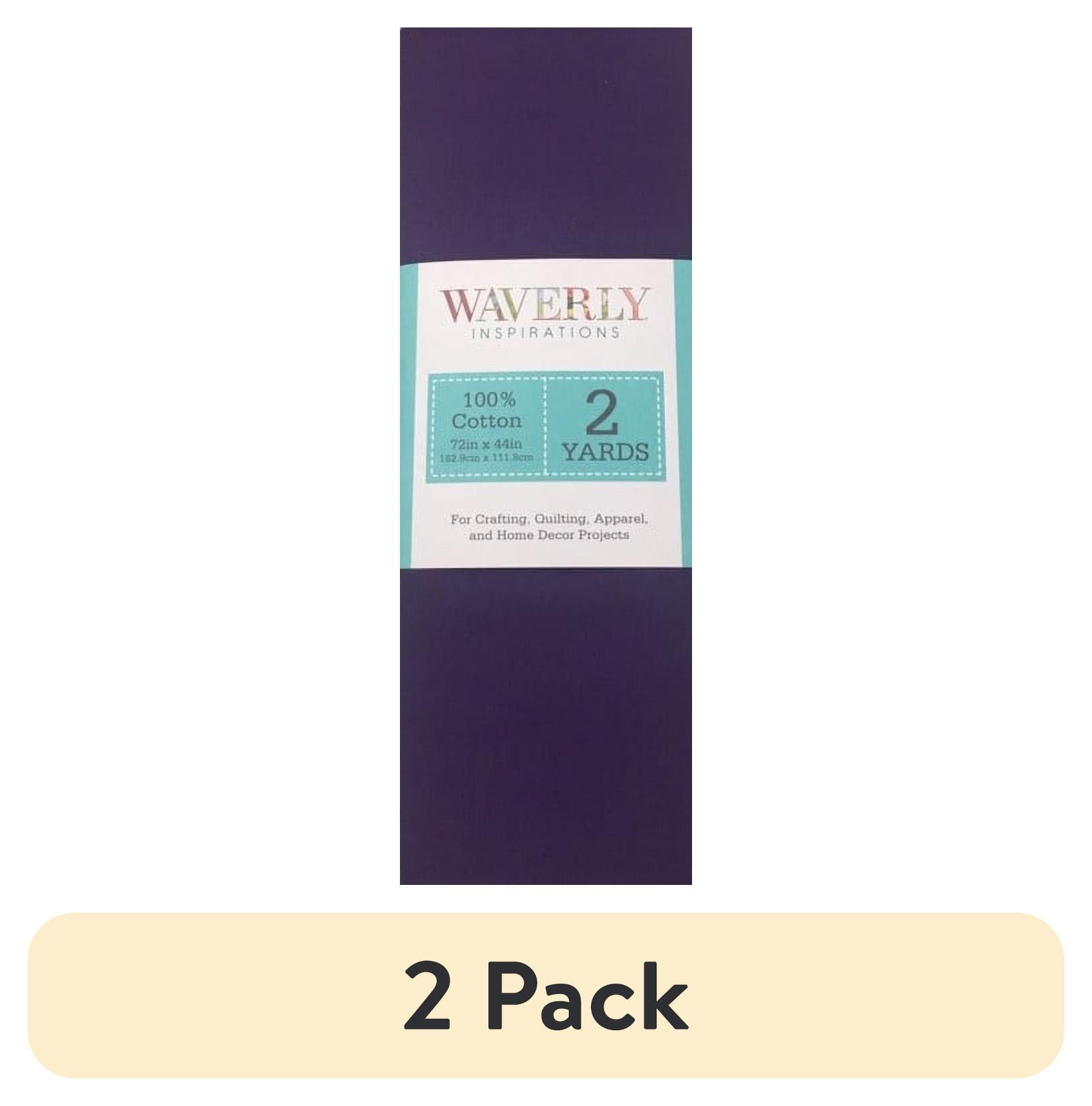 (2 pack) Waverly Inspirations 44\" x 2 yards 100% Cotton Sewing & Craft Fabric, Purple
