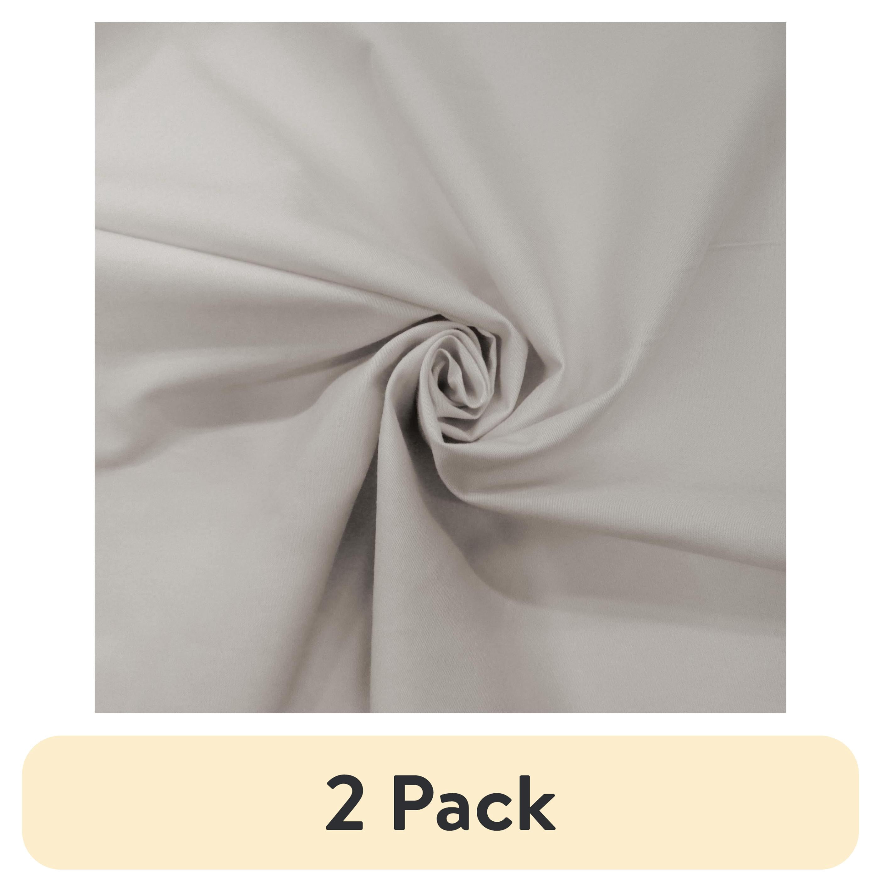 (2 pack) Waverly Inspirations 1 Yard Cut 100% Cotton Solid Fabric, Dove Gray, 44 in Wide
