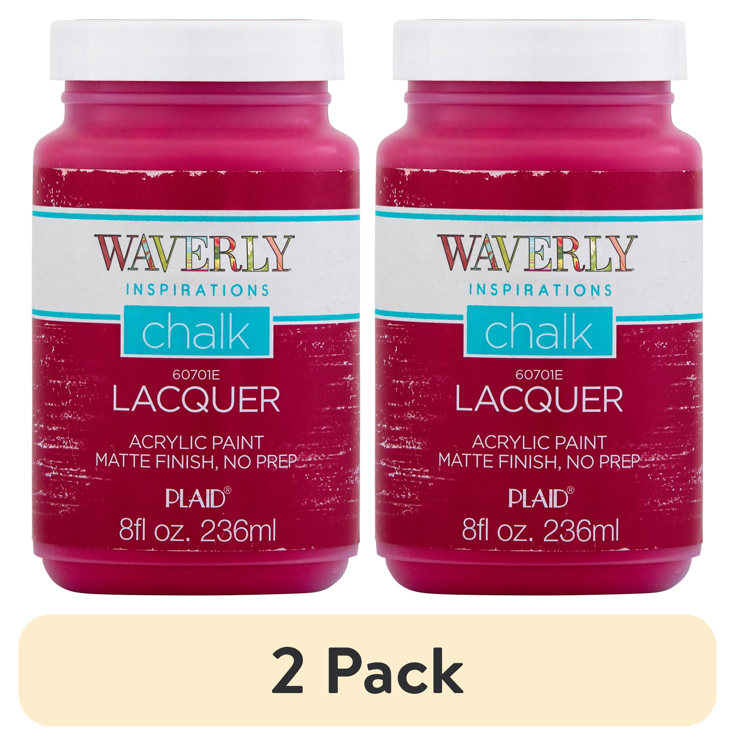 (2 pack) Waverly Inspirations Chalk Paint, Ultra Matte, Lacquer, 8 fl oz