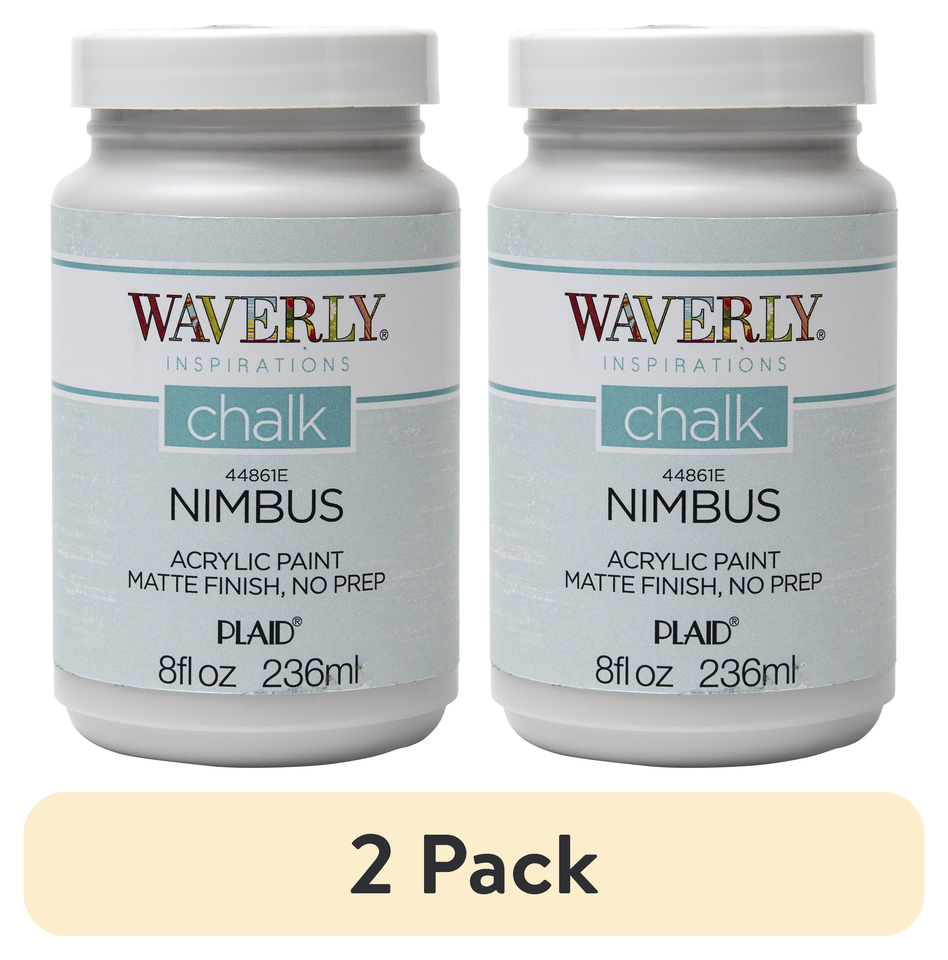 (2 pack) Waverly Inspirations Chalk Paint, Ultra Matte, Nimbus, 8 fl oz