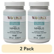 (2 pack) Waverly Inspirations Chalk Paint, Ultra Matte, Nimbus, 8 fl oz