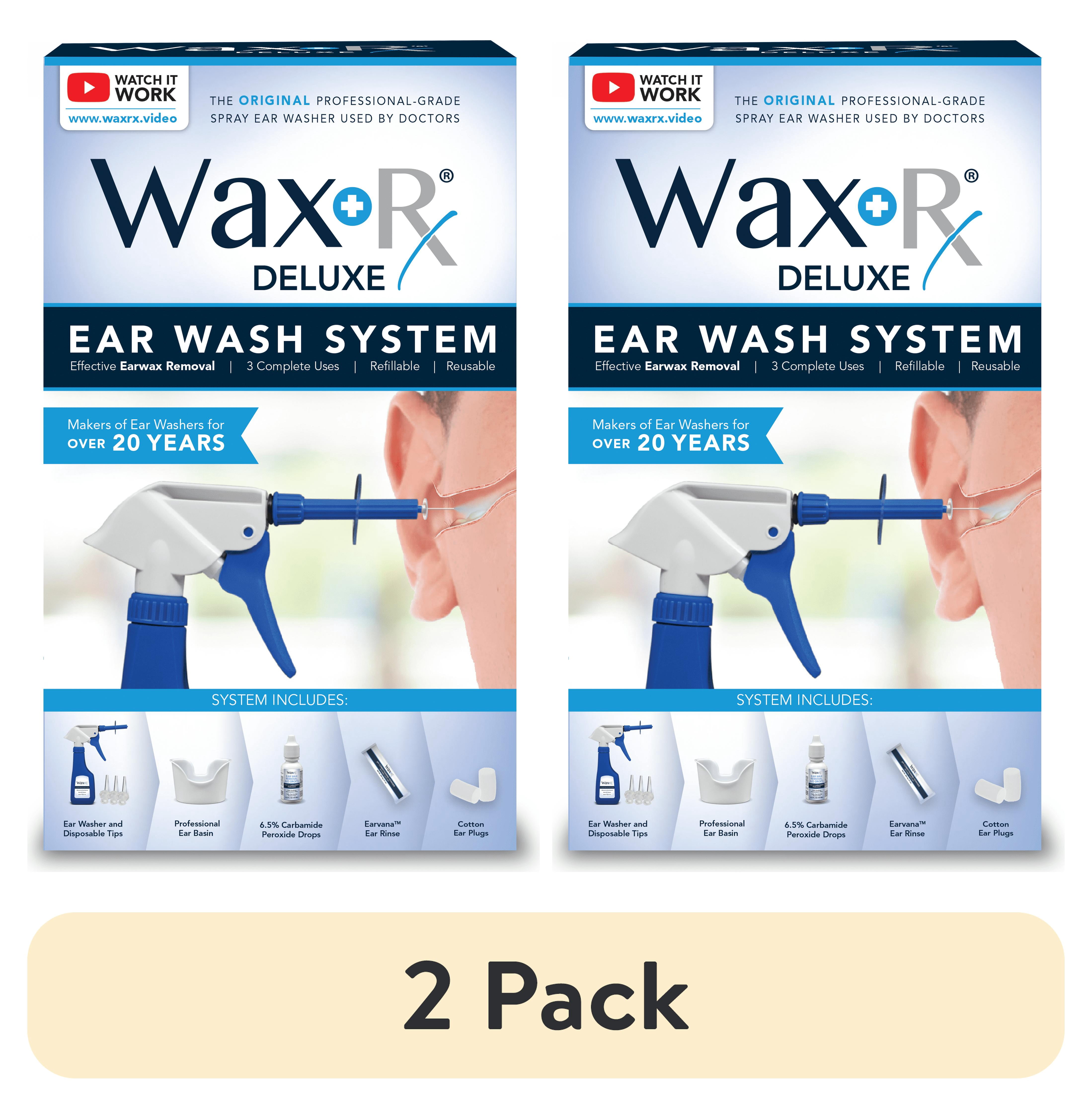 (2 pack) Wax-Rx Ear Wash System