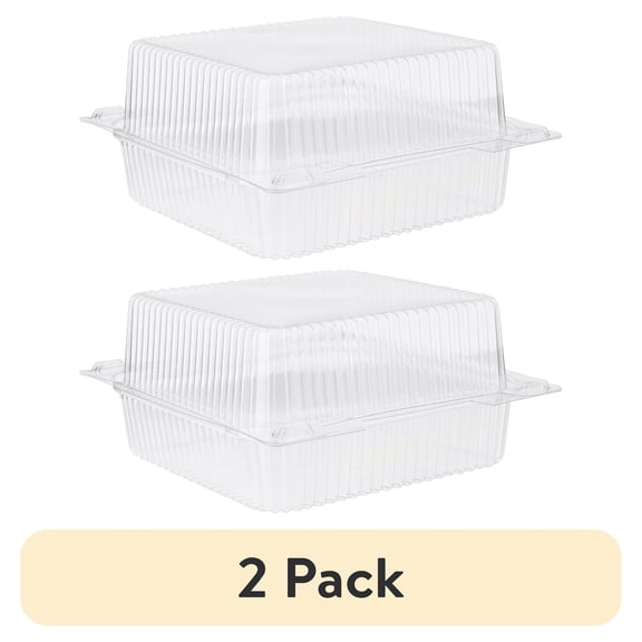 (2 pack) 4Count Clear Treat Boxes by Way To Celebrate
