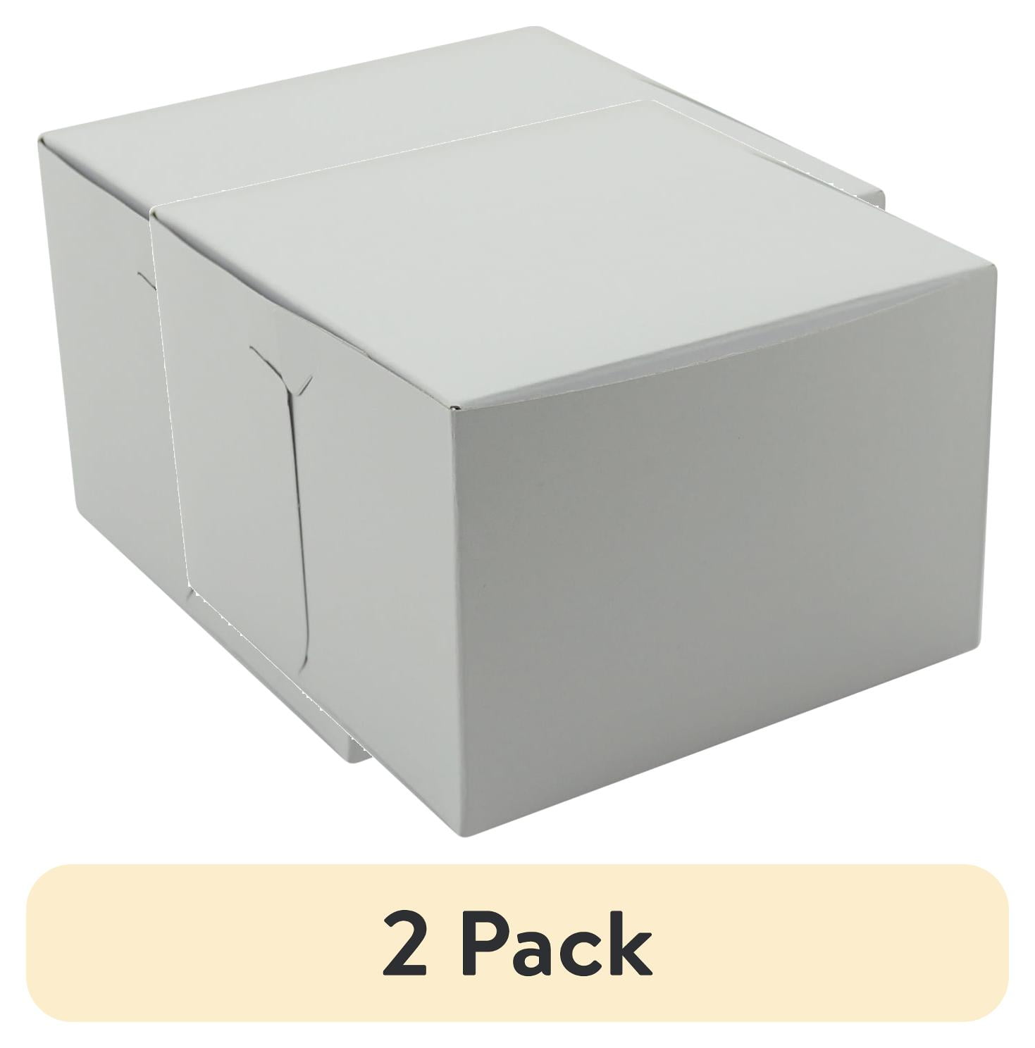 (2 pack) 5" x 5" x 3.5" White Petite Cake Boxes, 5 Count,by Way To Celebrate