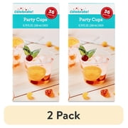 (2 pack) 36 Count, 8.79 FL OZ Clear Plastic Party Cups, by Way To Celebrate