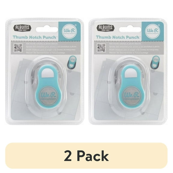 (2 pack) We R Memory Keepers 71317 Thumb Notch Punch