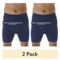 thumbnail image 1 of (2 pack) Wearever Men's Incontinence Underwear Washable Bladder Control Boxer Briefs with Tapered Leg, 3-Pack, 1 of 12