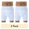 thumbnail image 1 of (2 pack) Wearever Men's Incontinence Underwear Washable Bladder Control Boxer Briefs with Tapered Leg, Assorted 3-Pack, 1 of 12