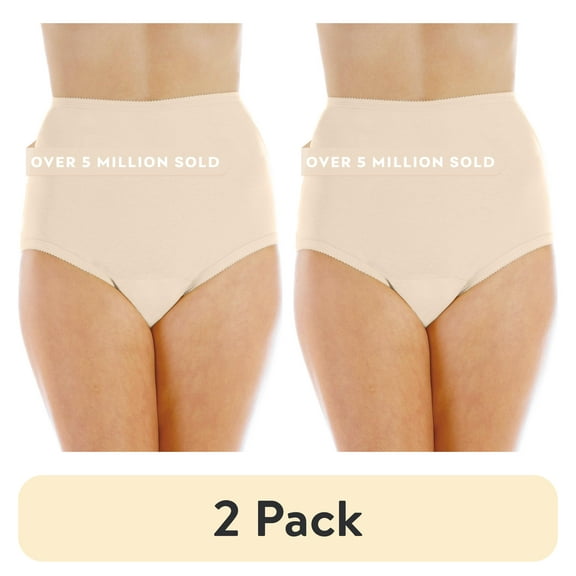 (2 pack) Wearever Women's Incontinence Underwear Reusable Bladder Control Panties for Feminine Care, 3-Pack