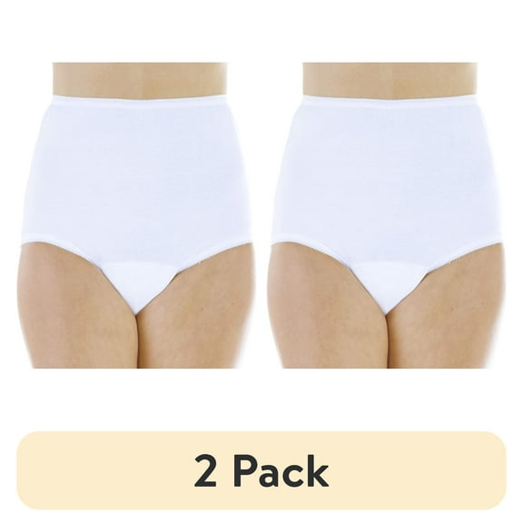 (2 pack) Wearever Women's Incontinence Underwear Reusable Bladder Control Panties for Feminine Care, 3-Pack