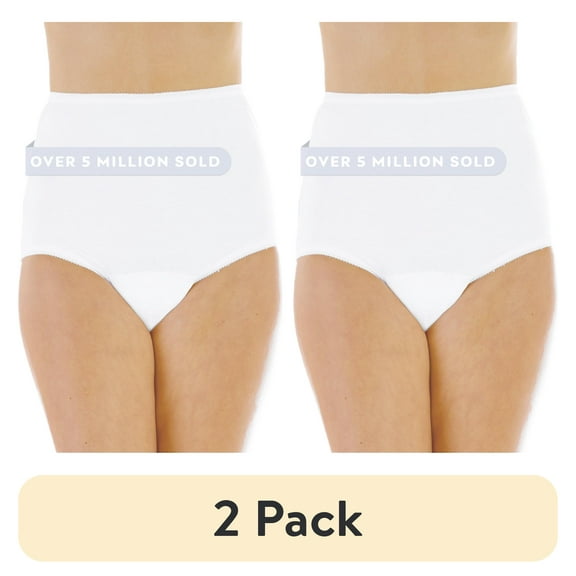 (2 pack) Wearever Women's Incontinence Underwear Reusable Bladder Control Panties for Feminine Care, 3-Pack