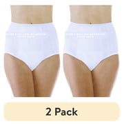 2 pack Wearever Women's Incontinence Underwear Reusable Maximum Bladder Control Panties for Feminine Care, 3-Pack