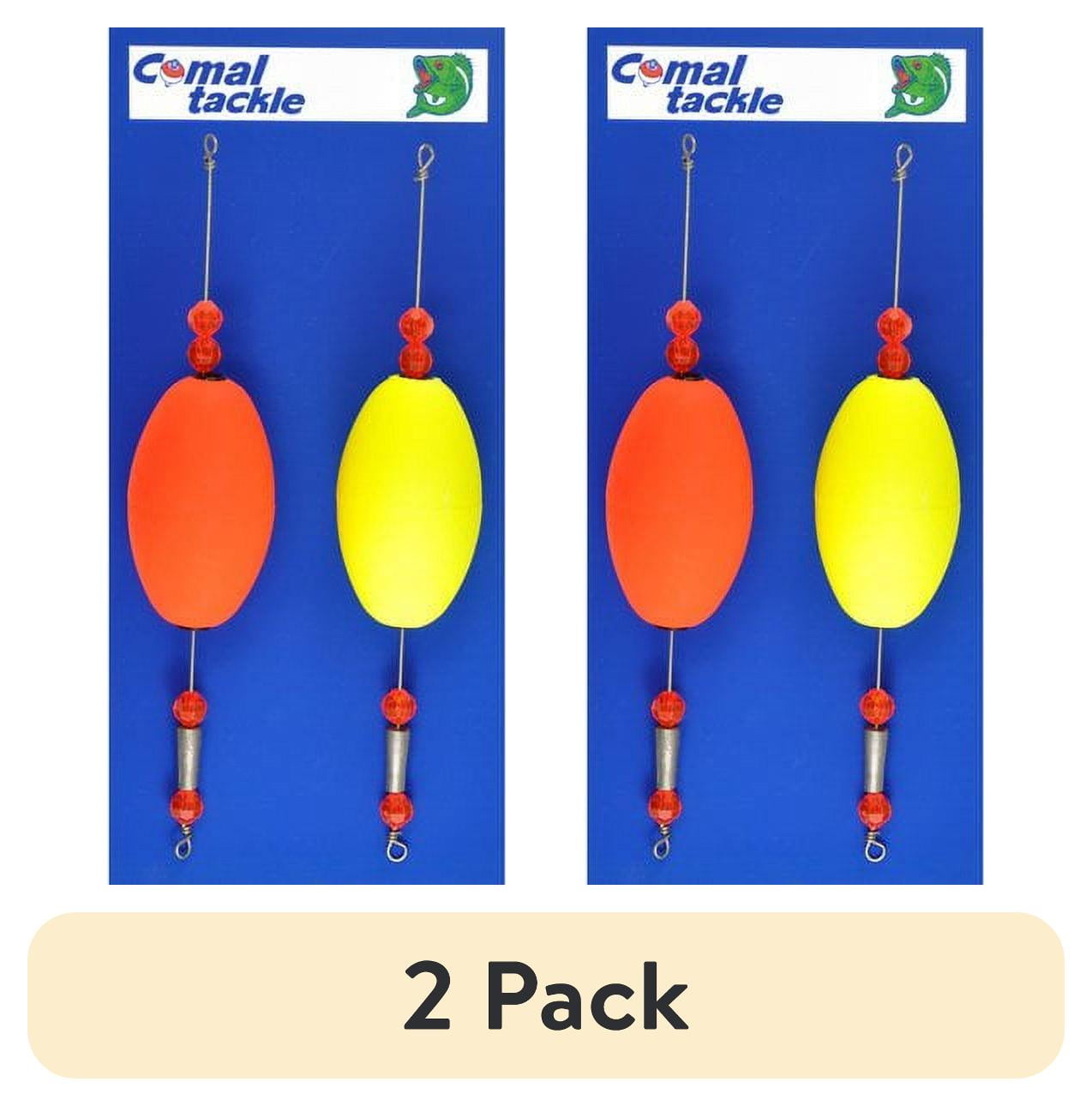 (2 pack) Comal Weighted Oval Reddi Rattle Fishing Float, 2.5-Inch, 2-Pack