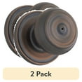 thumbnail image 1 of (2 pack) Weiser Lock GA331 P11P MS 6LR1 Phoenix Privacy Door Knob, Venetian Bronze, 1 of 3
