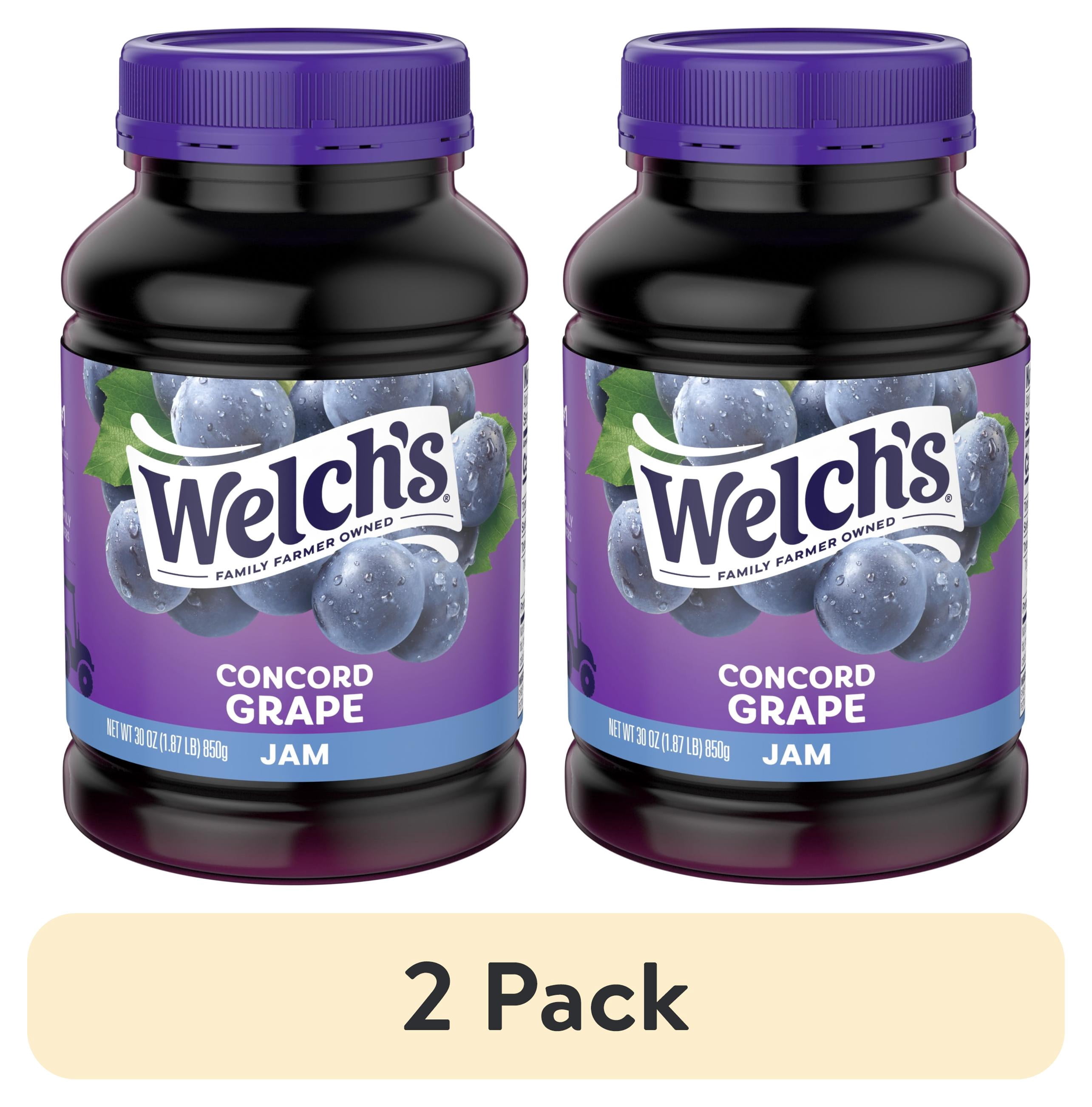 (2 pack) Welch's Concord Grape Jam, 30 oz Jar
