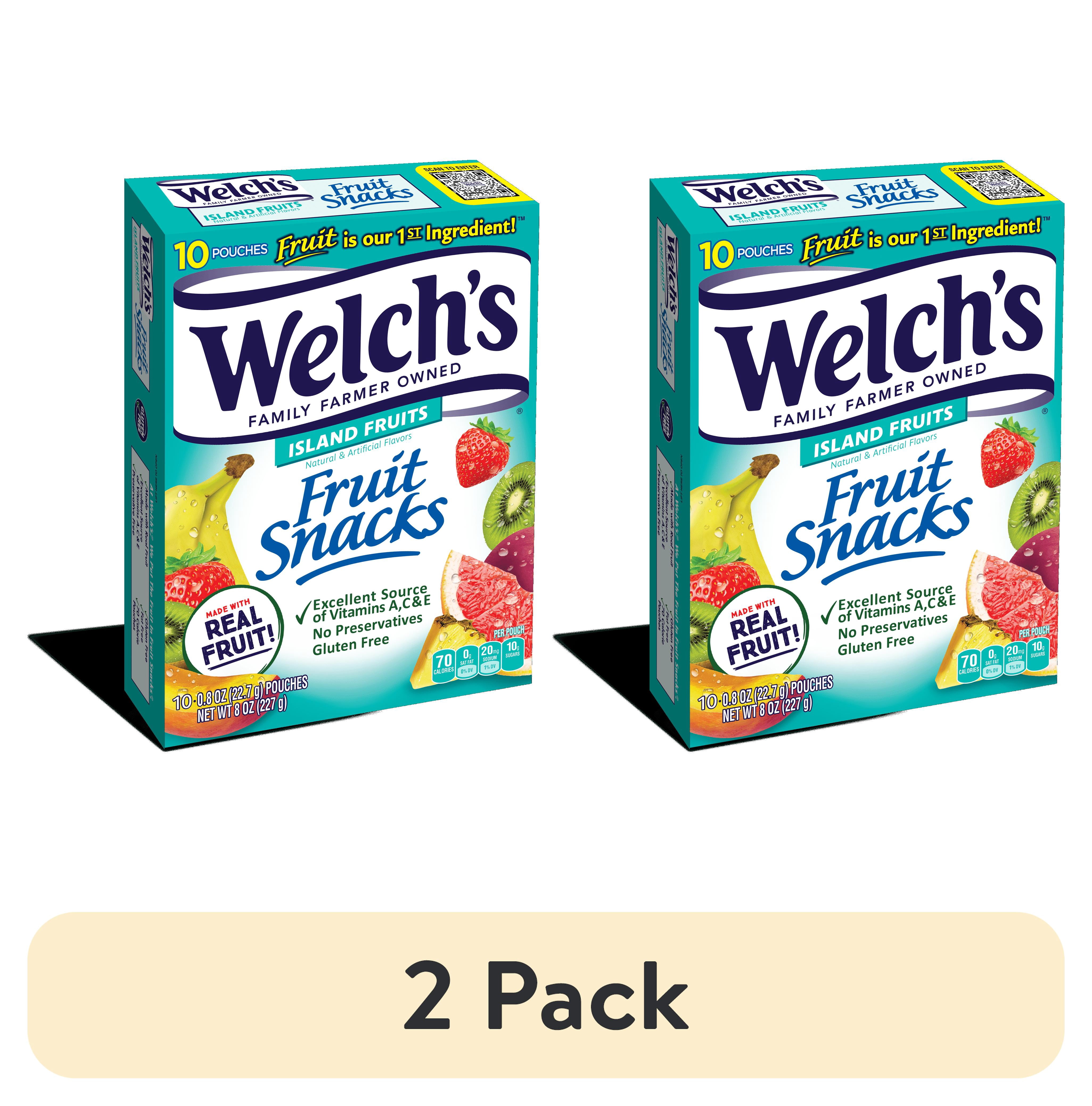 (2 pack) Welch's Island Fruits Fruit Snacks 0.8oz Pouches - 10ct Box