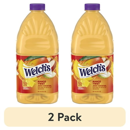 (2 pack) Welch's Mango Twist Juice Cocktail, 96 fl oz Bottle