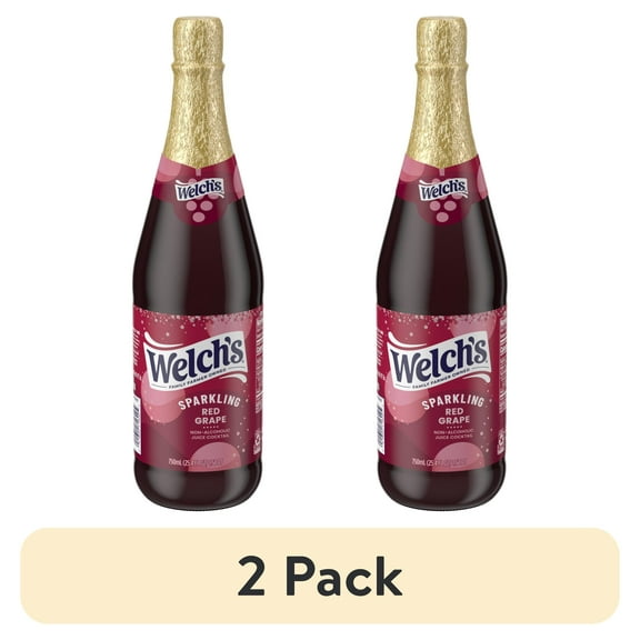 Welch's Non-Alcoholic Sparkling Juice Cocktail, Red Grape, 25.4 fl oz Bottle