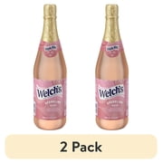 (2 pack) Welch's Non-Alcoholic Sparkling Rosé Grape Juice Cocktail, 25.4 fl oz Bottle