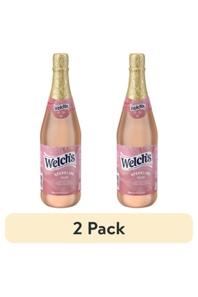(2 pack) Welch's Non-Alcoholic Sparkling Rosé Grape Juice Cocktail, 25.4 fl oz Bottle
