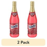 (2 pack) Welch's Non-Alcoholic Sparkling Strawberry Juice Cocktail, 25.4 fl oz Bottle