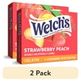 thumbnail image 1 of (2 pack) Welch's Strawberry Peach Gelatin Mix, 6 Servings, 3.99 oz Cardboard Box, 1 of 11
