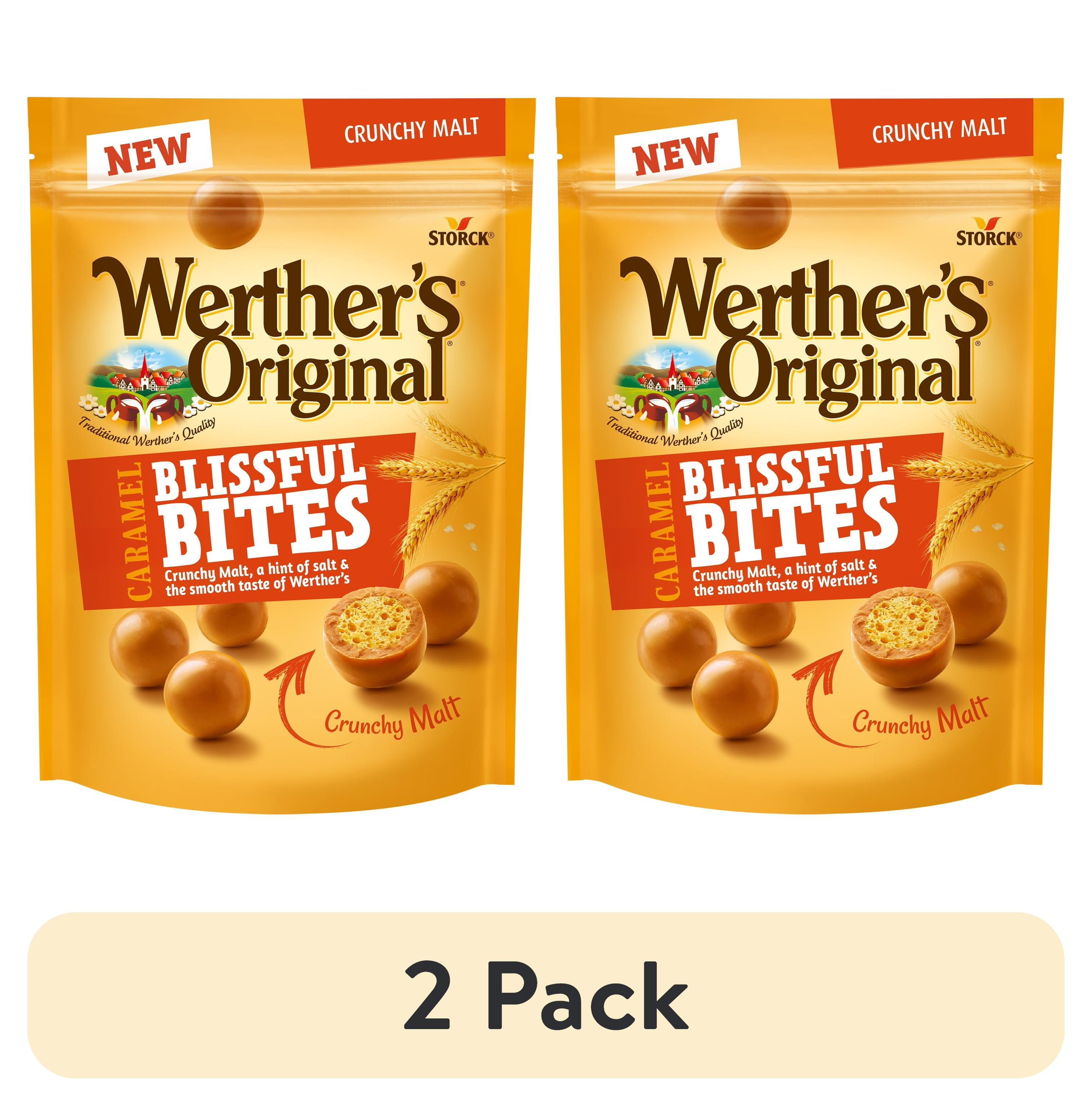 (2 pack) Werther's Original Blissful Bites Crunchy Malt, 5 oz