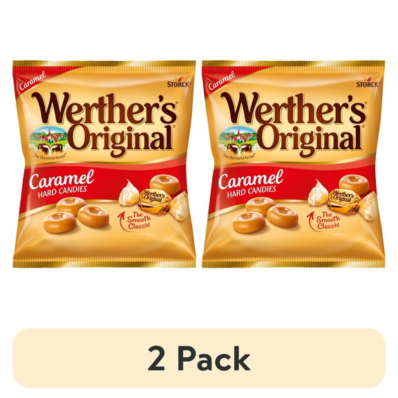 (2 pack) Werther's Original Caramel Hard Candies, 2.65 oz.